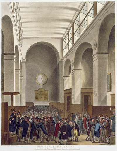 La nouvelle Bourse, Bartholomew Lane, de 